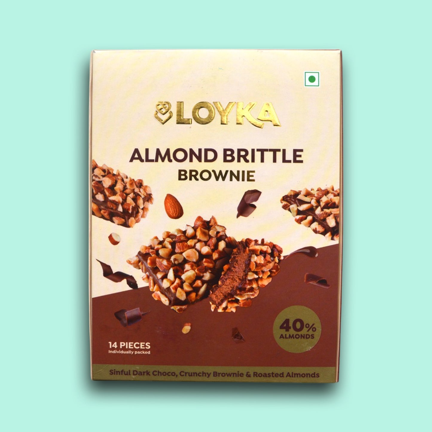 LOYKA ALMOND BRITTLE BROWNIE